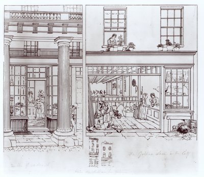 De Quadrant, Regent Street en Golden Lane, Londen door George Snr Scharf